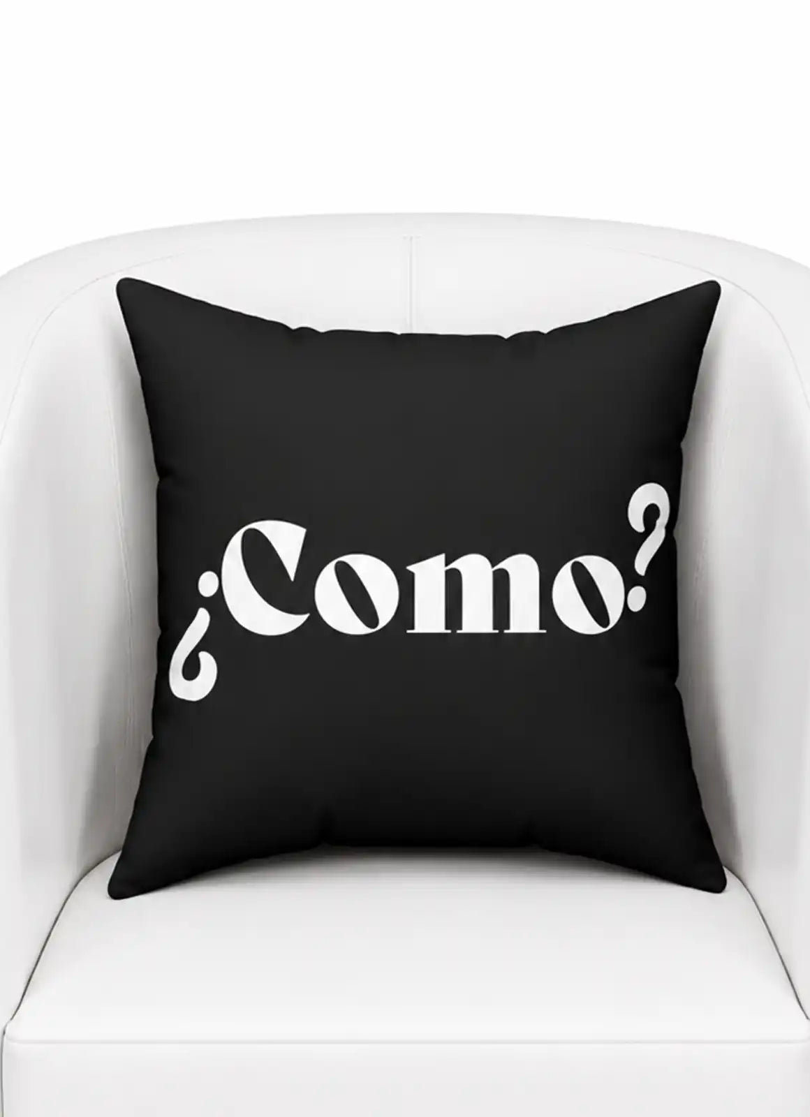 ¿Como? – Cushion (Black)