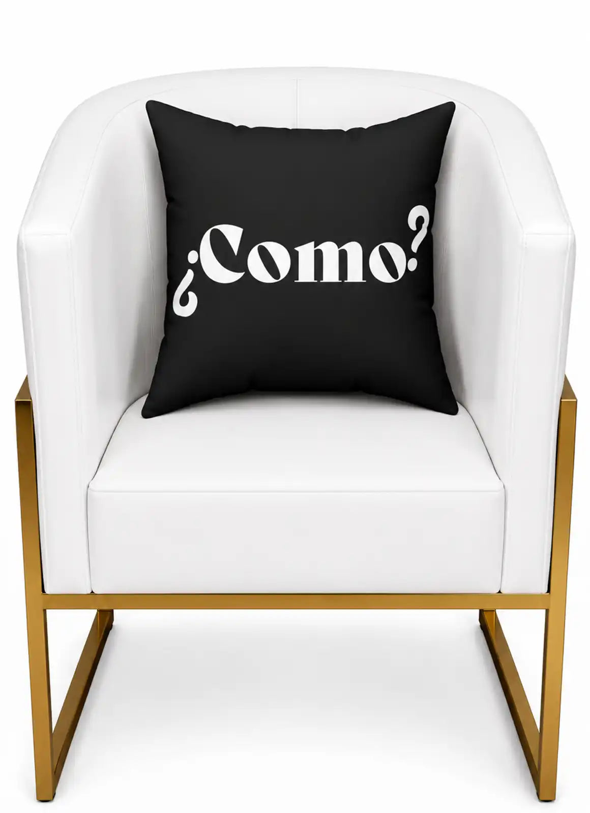 ¿Como? – Cushion (Black)