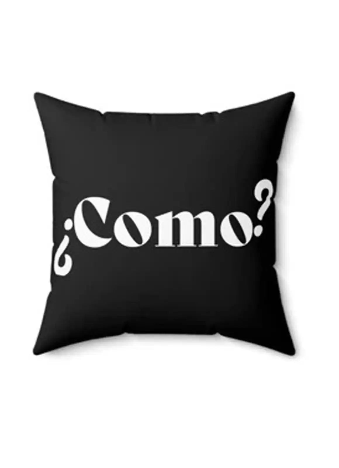¿Como? – Cushion (Black)