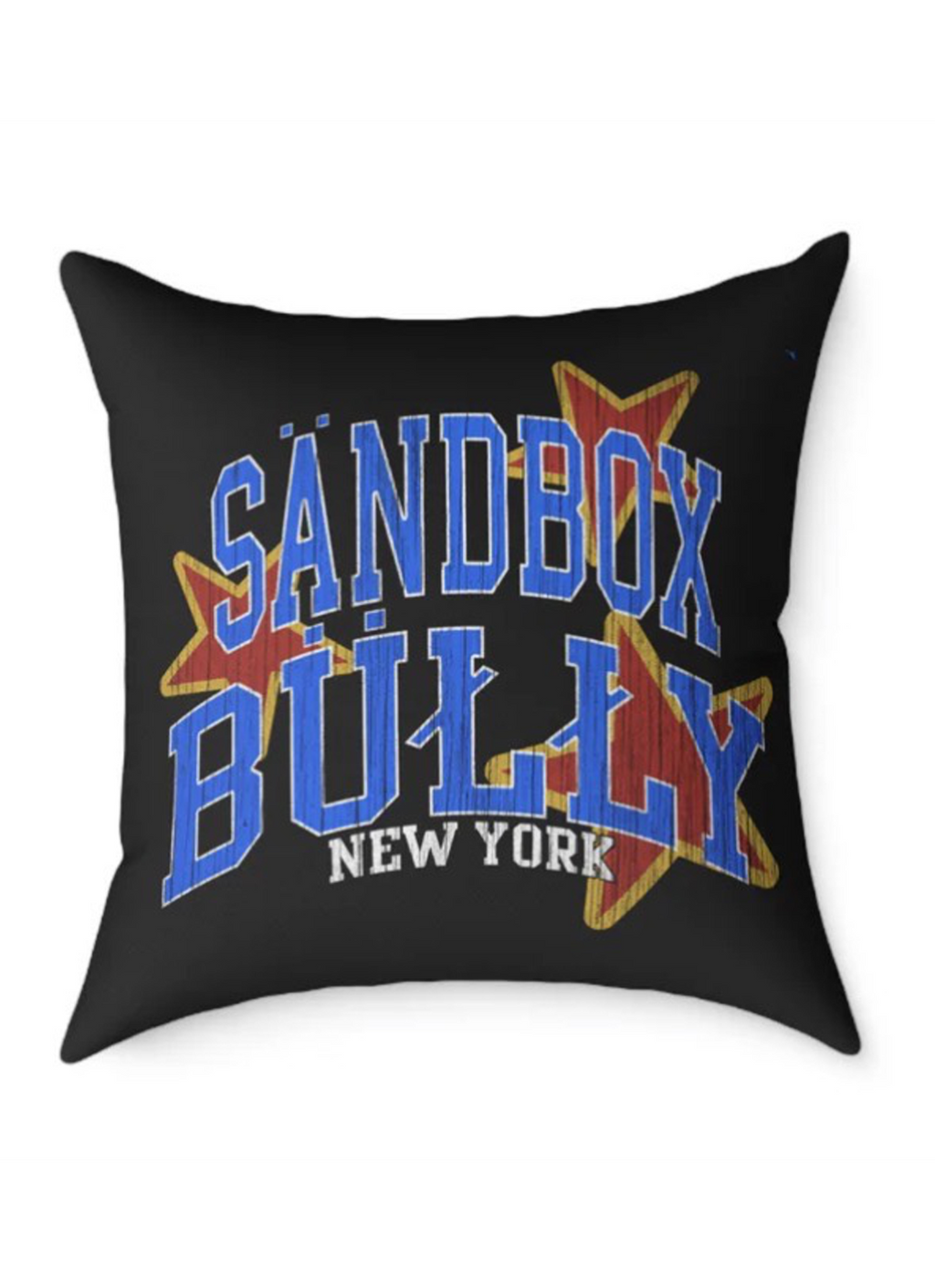 “SAND BOX BULLY – New York” Cushion (Black)