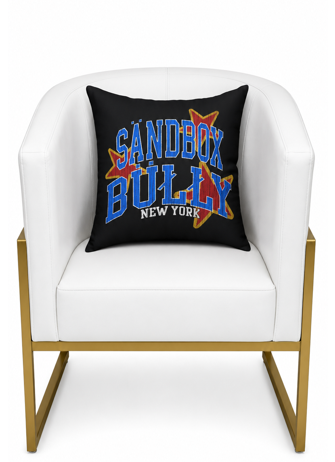 “SAND BOX BULLY – New York” Cushion (Black)