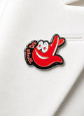 “Lucky Me” – Hand Icon Lapel Pin (Red)