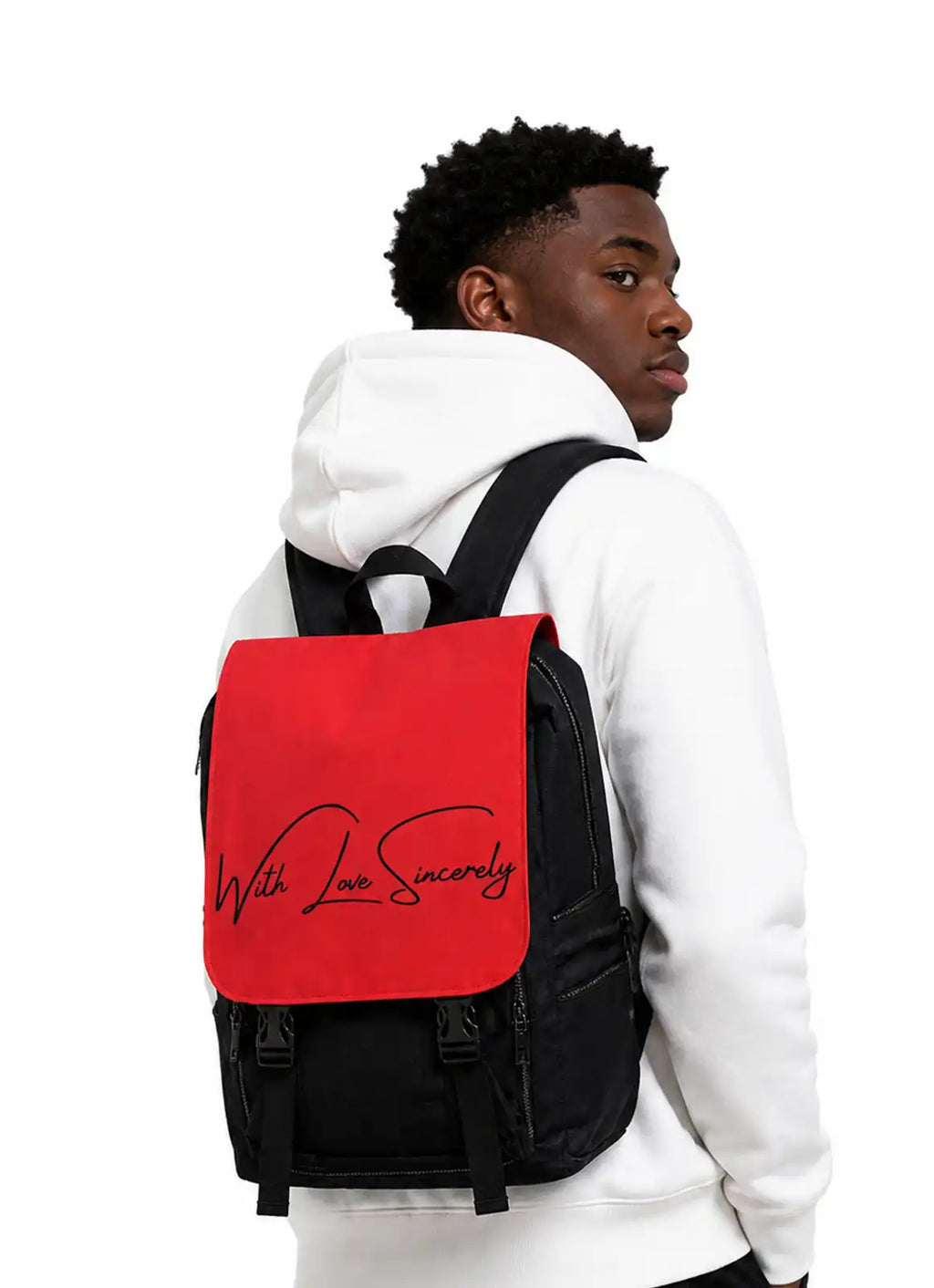 “With Love, Sincerely” – Signature Backpack