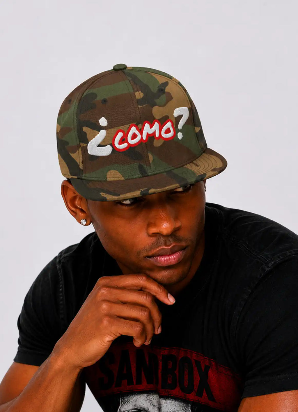 Reverse COMO Woodland Camo – Snapback