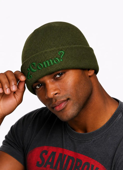 COMO – Signature Knit Beanie Green