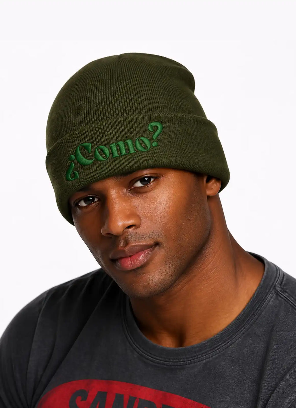 COMO – Signature Knit Beanie Green