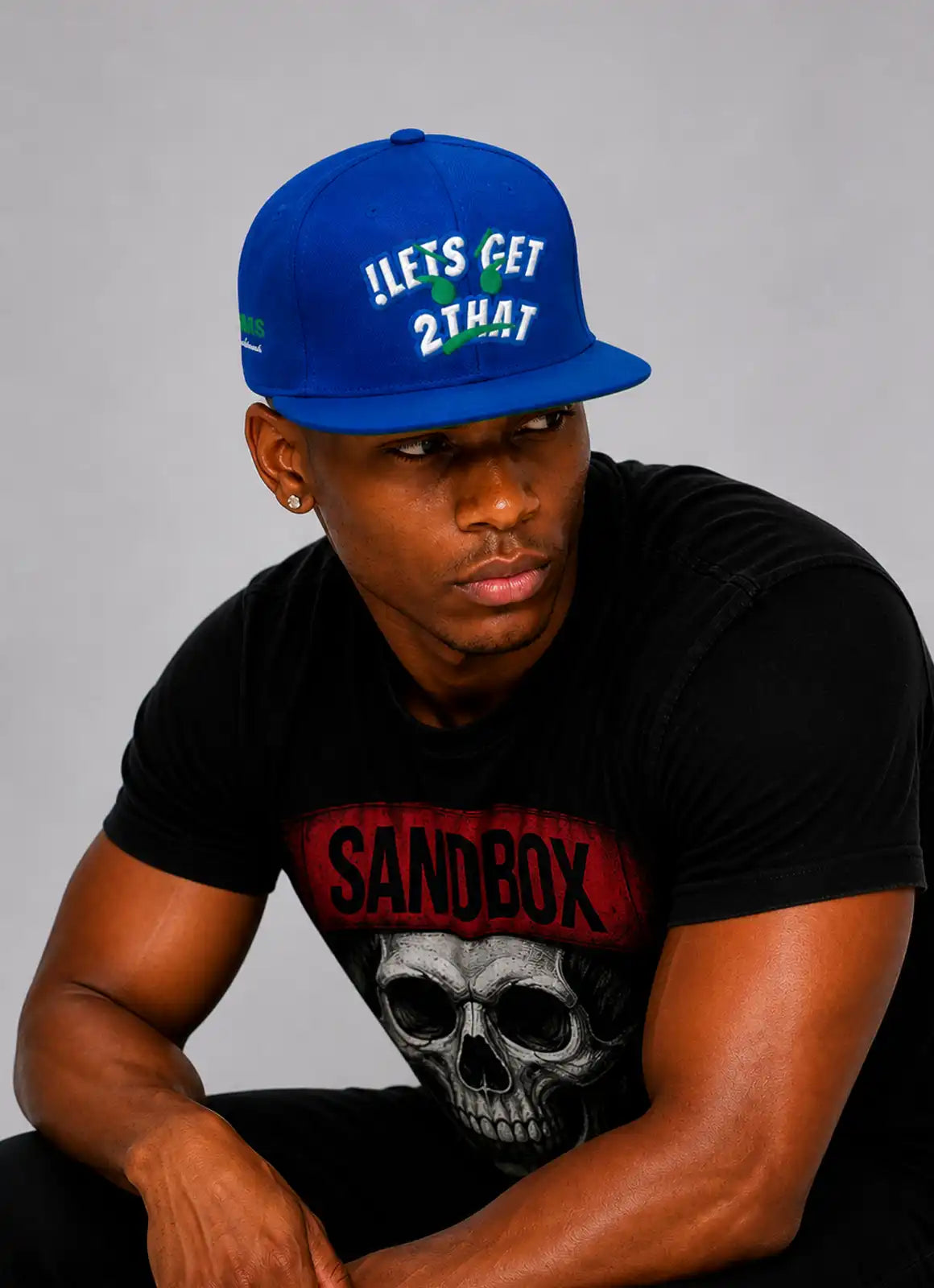 LET’S GET 2 THAT – Statement Snapback Blue