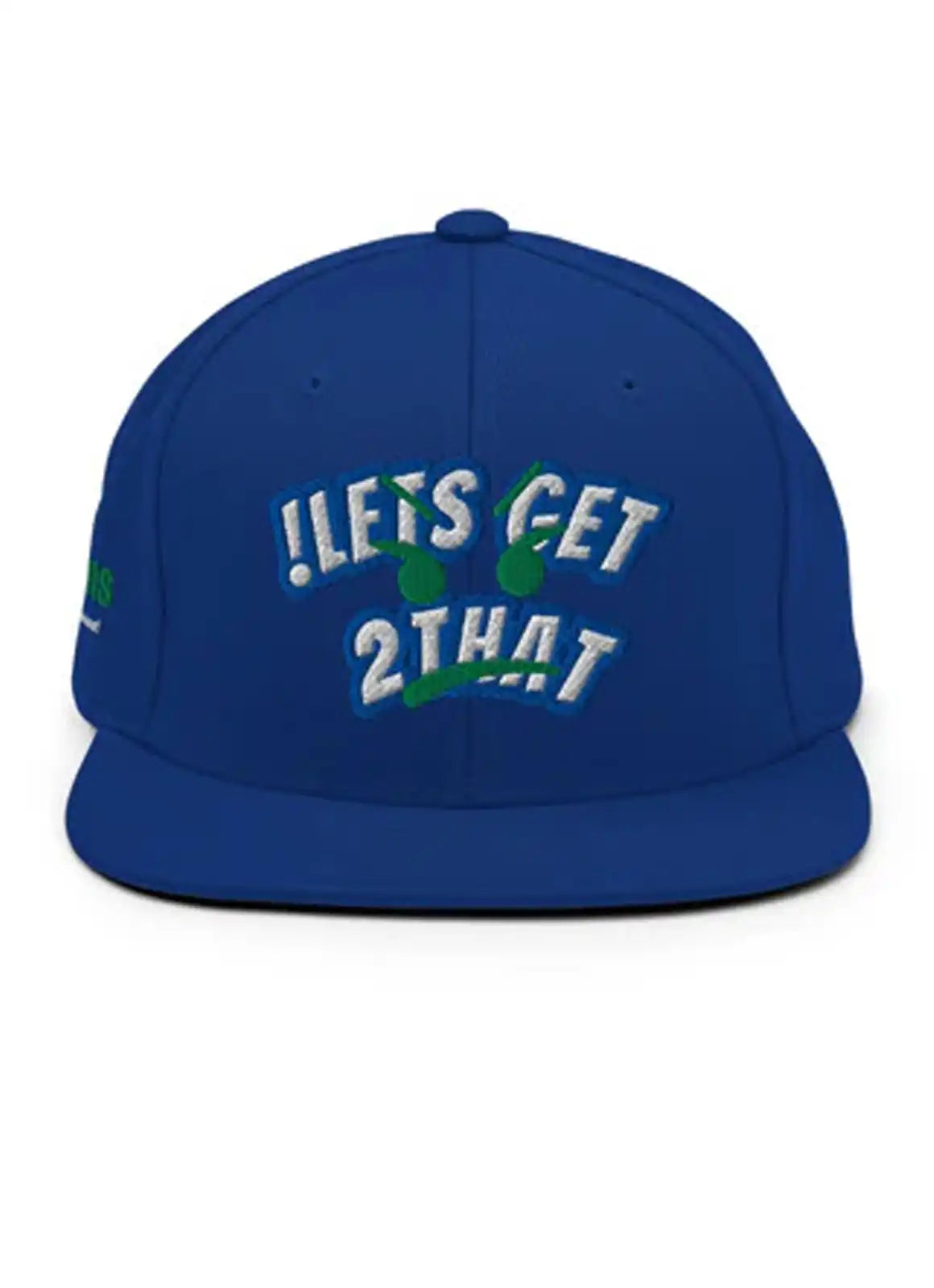 LET’S GET 2 THAT – Statement Snapback Blue