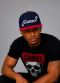 ¿Como? – Navy/Red Snapback